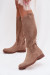 Čižmy s ažúrom model 224443 Step in style Čižmy s ažúrom model 224443 Step in style