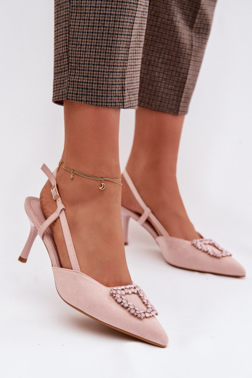 Sandále na opätkoch model 224465 Step in style