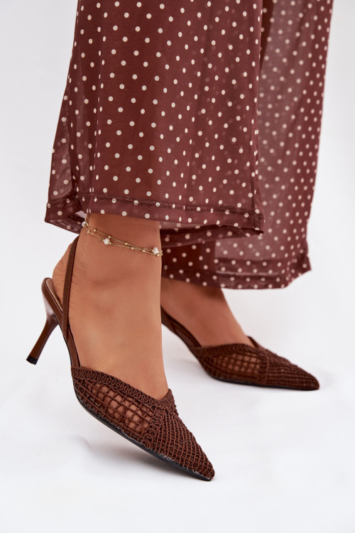 Sandále na opätkoch model 224494 Step in style