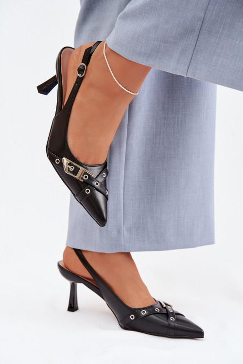 Sandále na opätkoch model 225227 Step in style