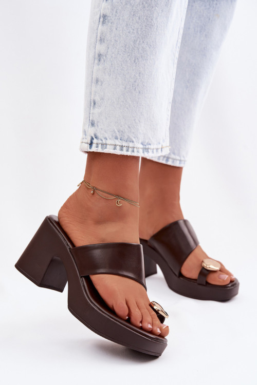 Klapky na opätku model 225376 Step in style