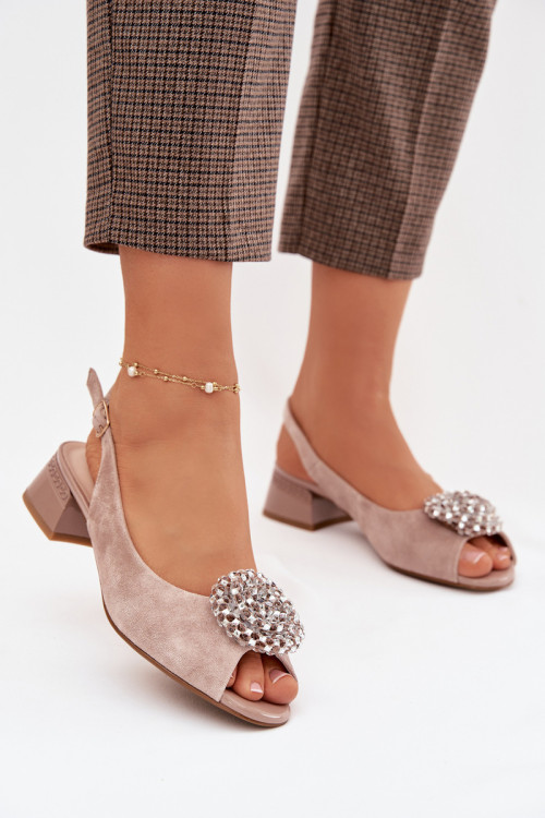 Sandále na opätkoch model 225955 Step in style