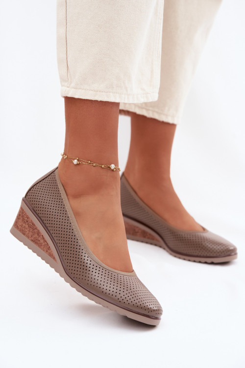Poltopánky na platforme model 226087 Step in style