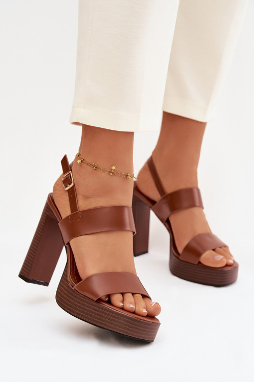 Sandále na opätkoch model 226114 Step in style