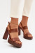Sandále na opätkoch model 226114 Step in style