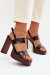 Sandále na opätkoch model 226116 Step in style