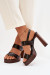 Sandále na opätkoch model 226116 Step in style