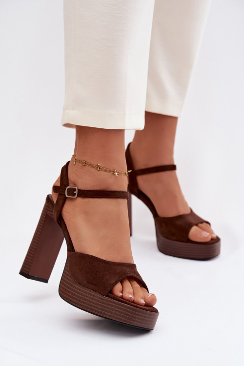 Sandále na opätkoch model 226119 Step in style