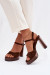 Sandále na opätkoch model 226119 Step in style