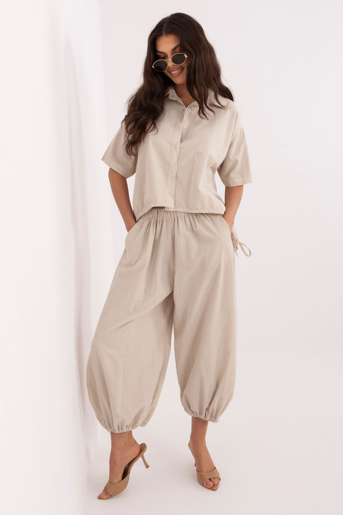 zamatové nohavice model 226233 Italy Moda