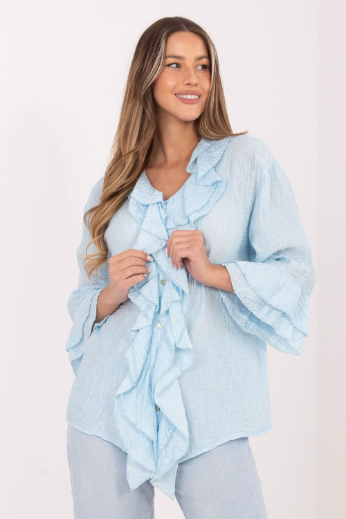 Tričko s dlhým rukávom model 226239 Italy Moda