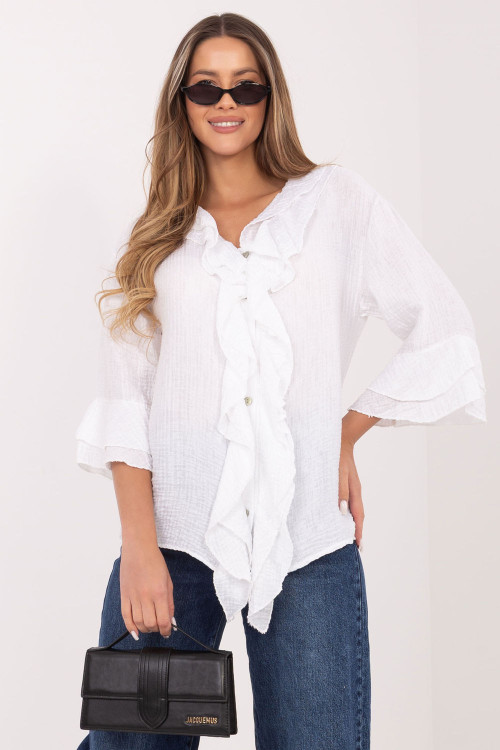 Tričko s dlhým rukávom model 226240 Italy Moda