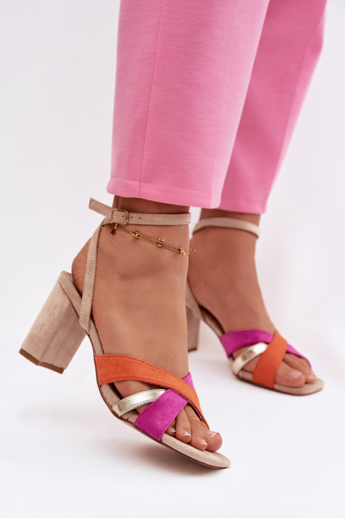 Sandále na opätkoch model 226337 Step in style