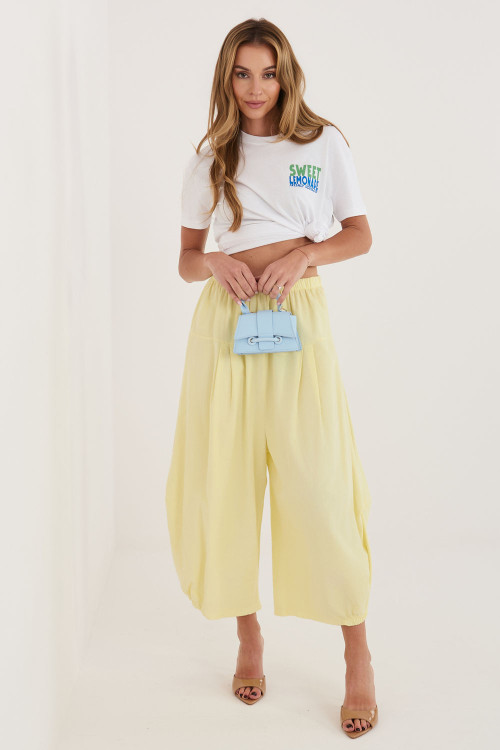 zamatové nohavice model 226449 Italy Moda