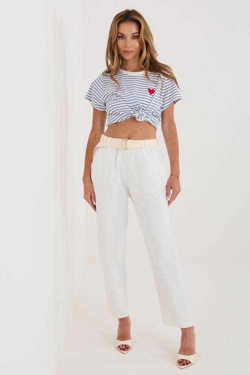 zamatové nohavice model 226457 Italy Moda