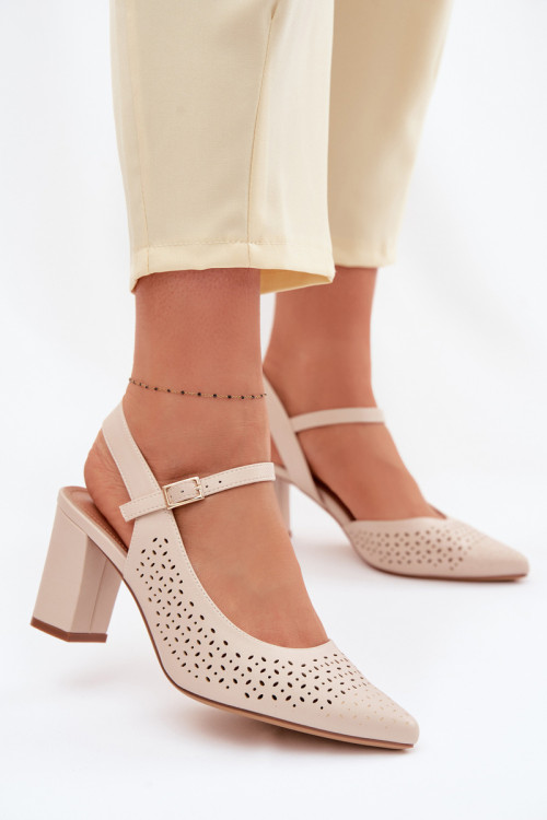 Sandále na opätkoch model 226504 Step in style