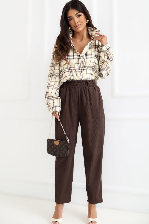 zamatové nohavice model 226966 Rue Paris