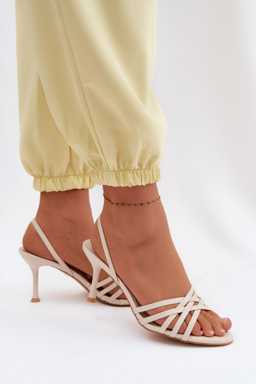 Sandále na opätkoch model 227438 Step in style