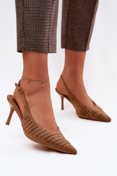Sandále na opätkoch model 227440 Step in style