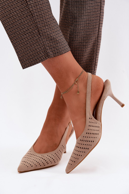Sandále na opätkoch model 227441 Step in style