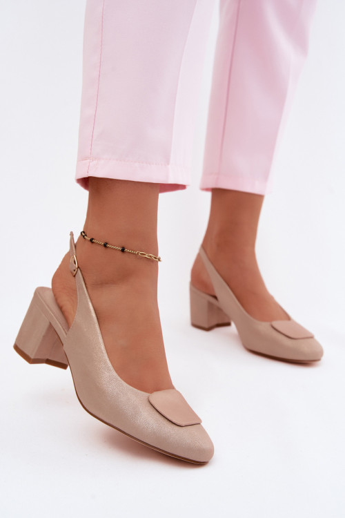 Sandále na opätkoch model 227918 Step in style