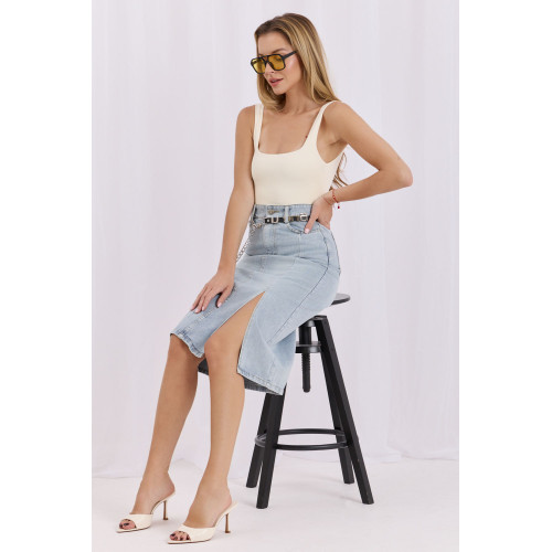 ~Spódnica jeansowa model 228031 Factory Price
