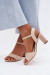 Sandále na opätkoch model 228103 Step in style Sandále na opätkoch model 228103 Step in style