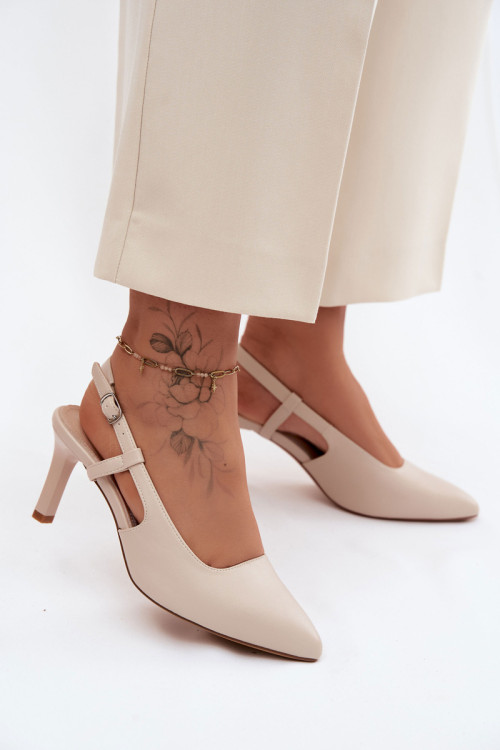 Sandále na opätkoch model 228399 Step in style