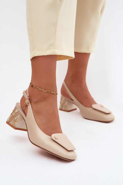 Lodičky na opätku model 228407 Step in style