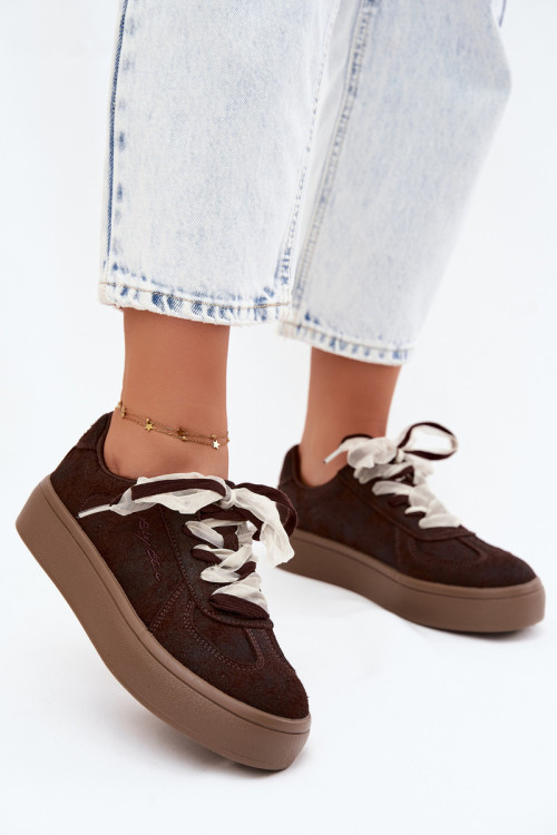 Športové topánky na platforme model 228743 Step in style