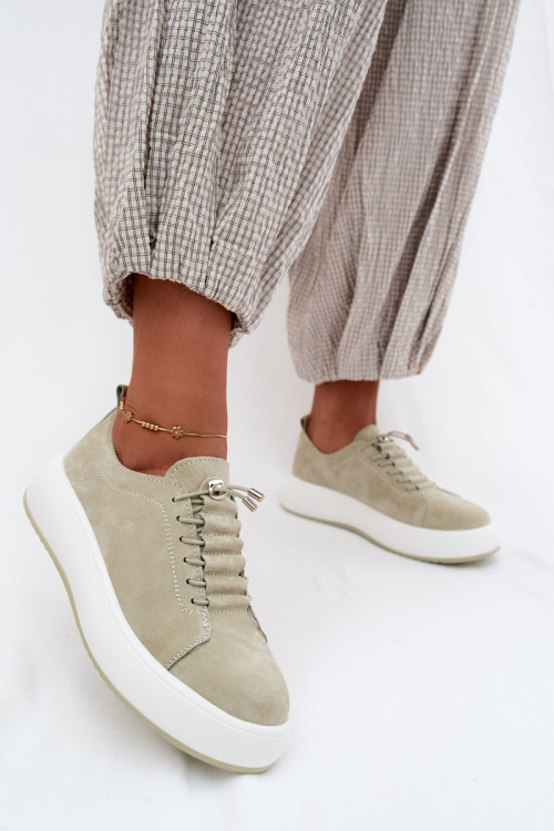 Športové topánky na platforme model 228755 Step in style