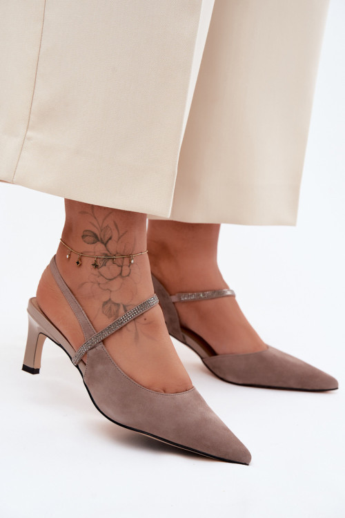 Sandále na opätkoch model 229715 Step in style