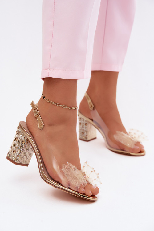 Sandále na opätkoch model 229720 Step in style