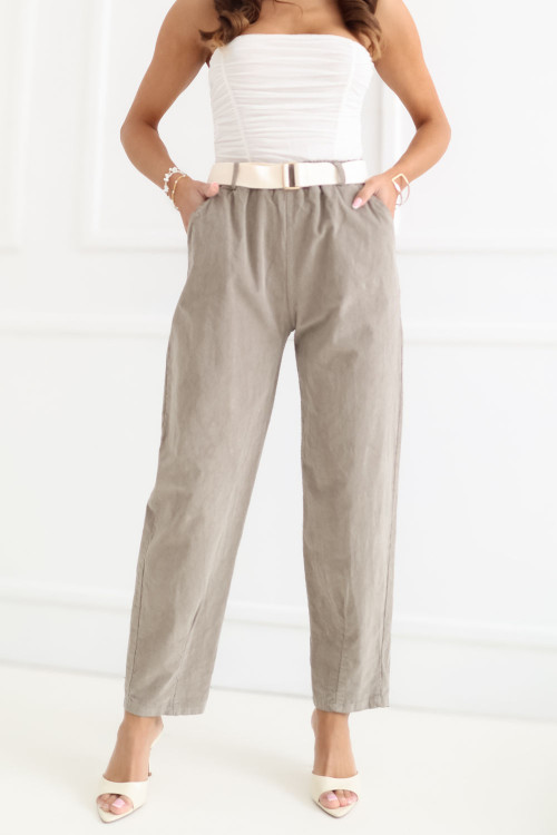 zamatové nohavice model 230168 Italy Moda
