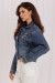Džínová bunda model 230177 Italy Moda