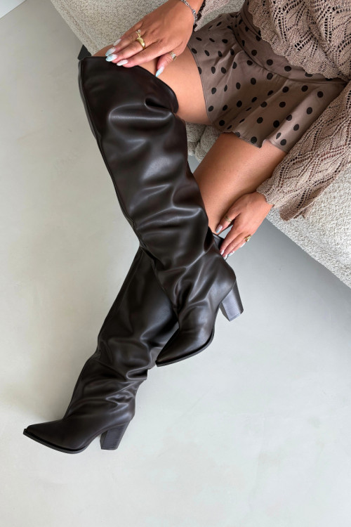 Čižmy na vysokom opätku model 230945 Step in style