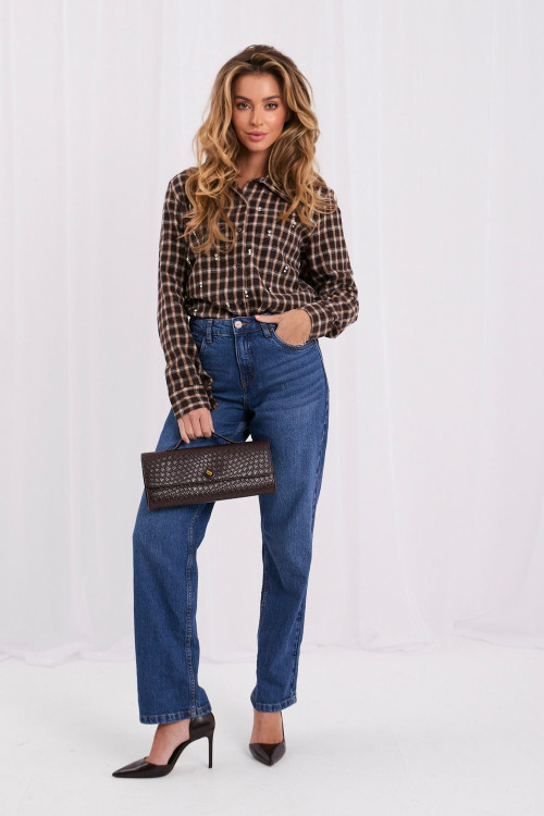 Tričko s dlhým rukávom model 232592 Italy Moda