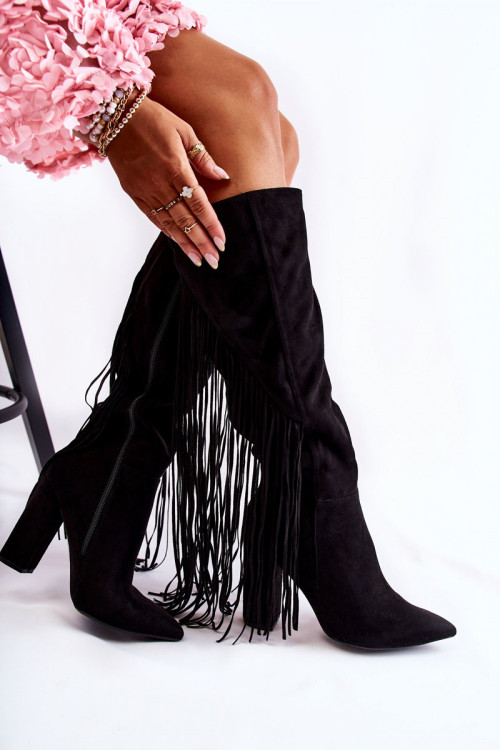 Čižmy na vysokom opätku model 173619 Step in style